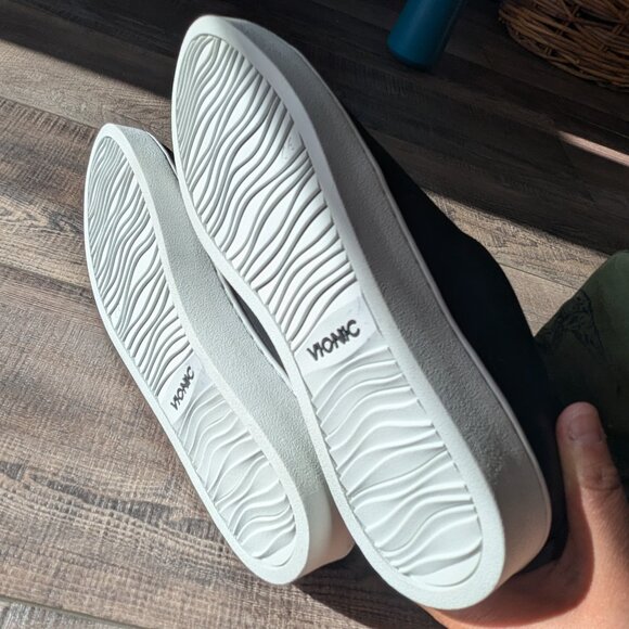 Vionic Womens Splendid Ellis Leather Orthopedic Zip Platform Sneakers Black 7.5 - Picture 5 of 11